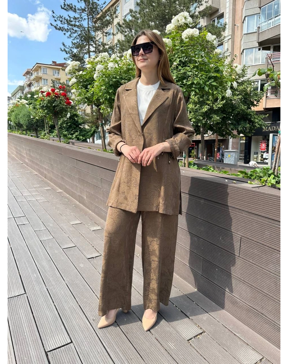 Ghisa 25YGSTKM3178 Kahve İkili Takım