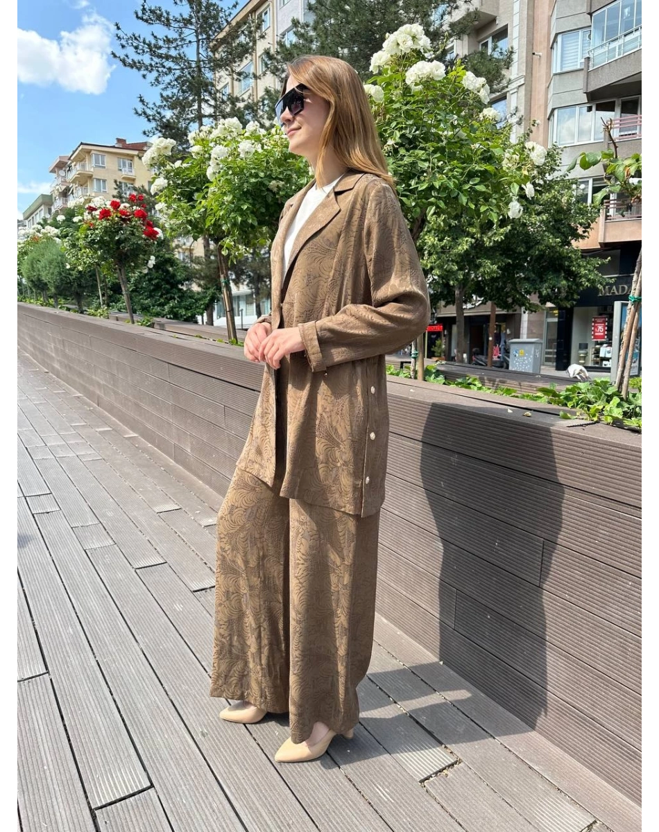 Ghisa 25YGSTKM3178 Kahve İkili Takım