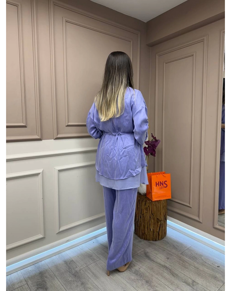 Ghisa 25YGSTKM3182 Lila Önü Bağlamalı İkili Takım