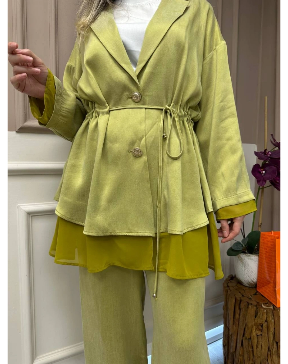 Ghisa 25YGSTKM3182 Safran Önü Bağlamalı İkili Takım