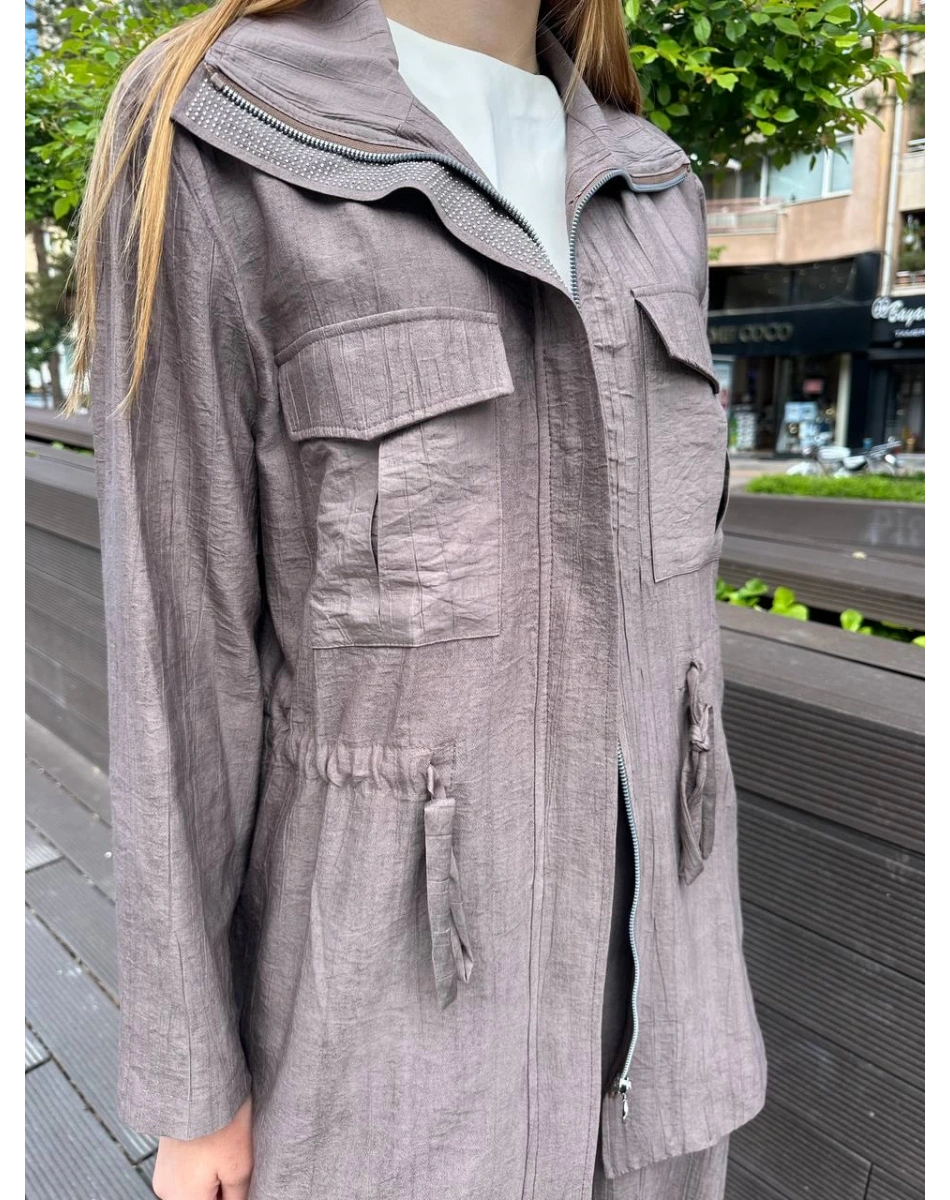 Ghisa 25YGSTKM3936 Kahve Beli Bağlamalı İkili Takım