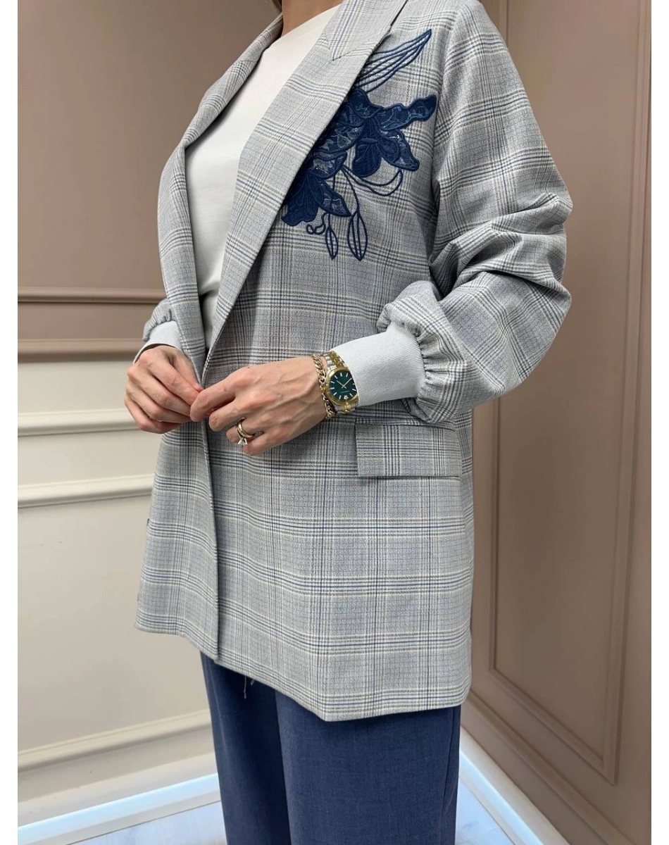 Ghisa 25YGSTKM3940 Mavi Ceket Pantolon Takım