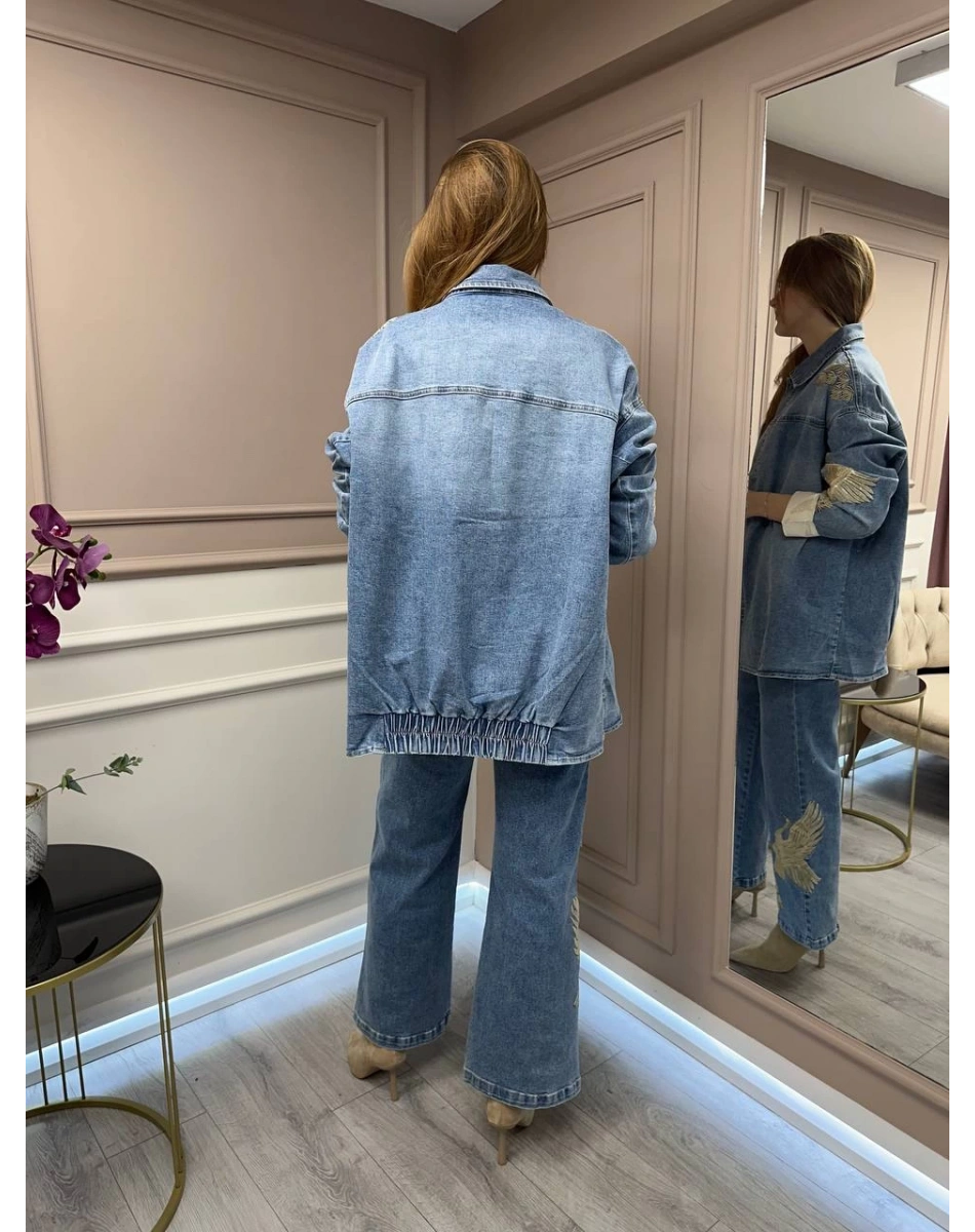 Ghisa 25YGSTKM3951 Mavi Kot İkili Takım