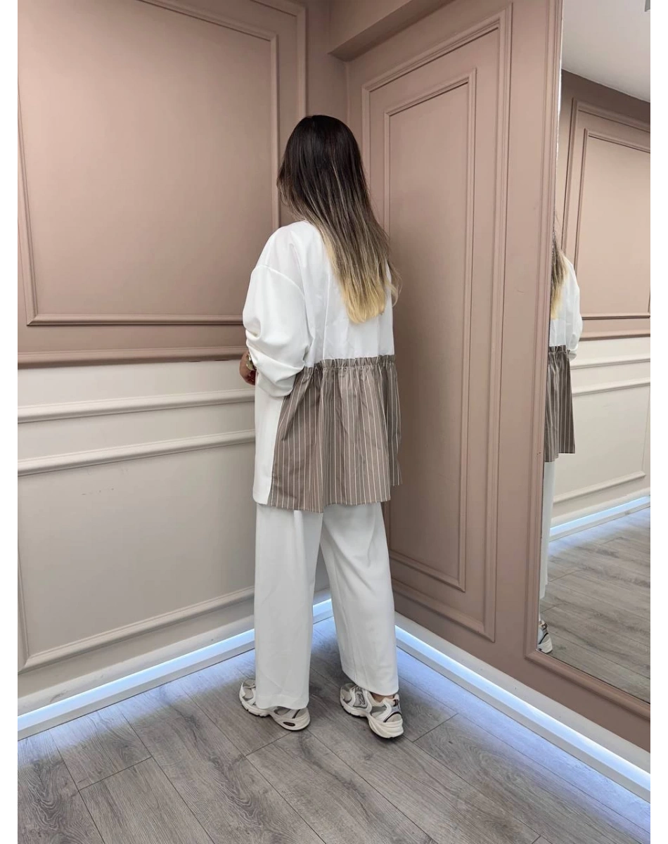 Ghisa 25YGSTKM4017 Vizon Sırt Detaylı İkili Takım