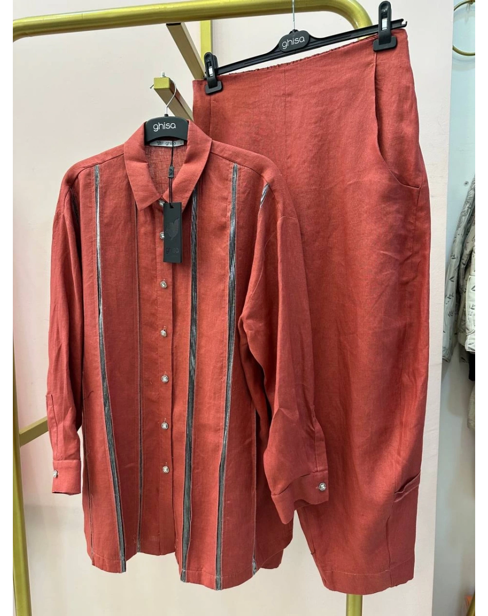 Ghisa 25YGSTKM4038 Kiremit Keten İkili Takım