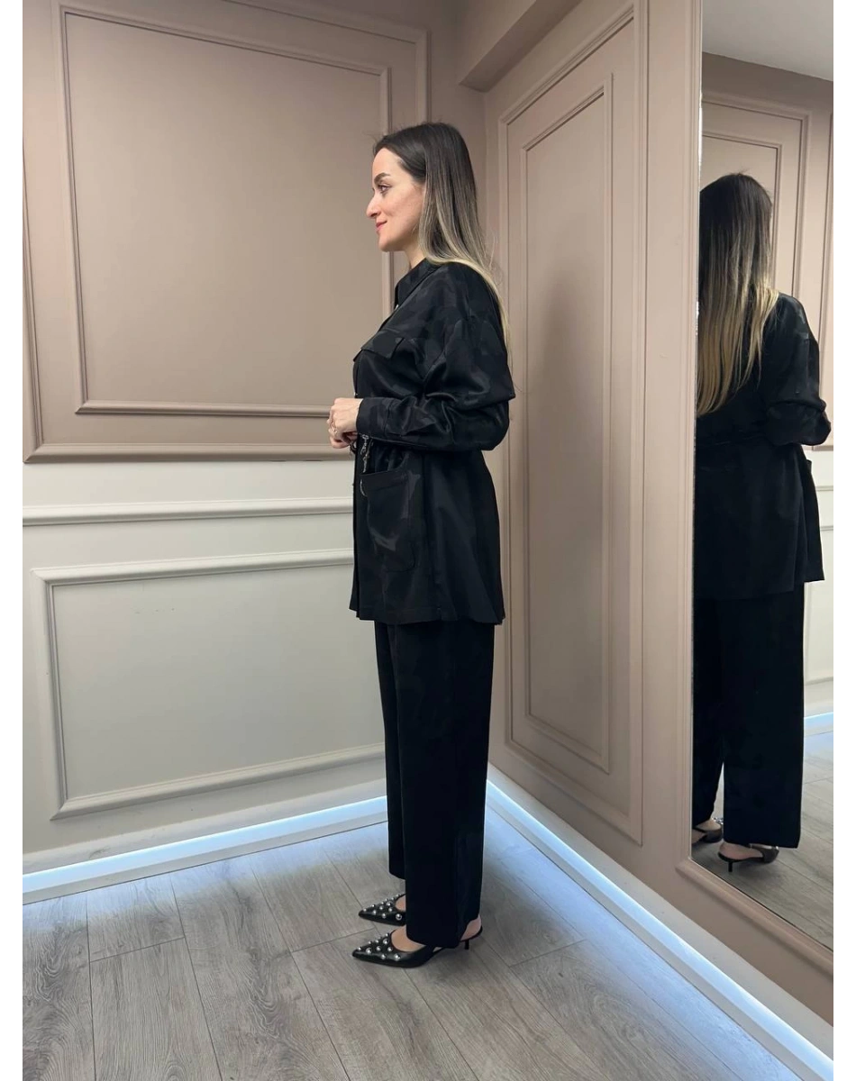 Ghisa 25YGSTKM4082 Siyah İkili Takım