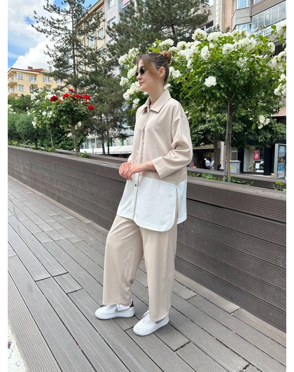 Ghisa 25YGSTKM4744 Bej İkili Takım