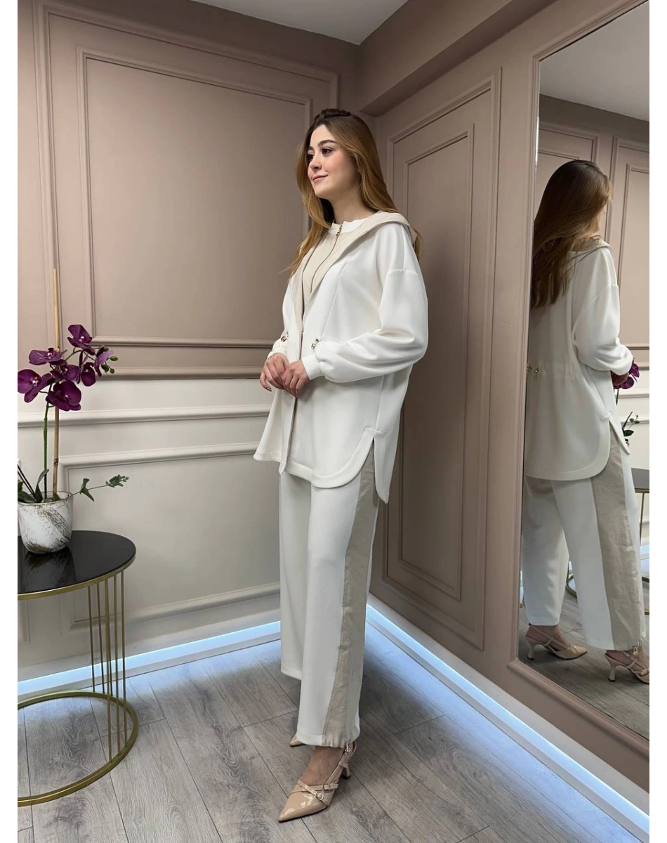 Ghisa 25YGSTKM4789 Ekru İkili Takım