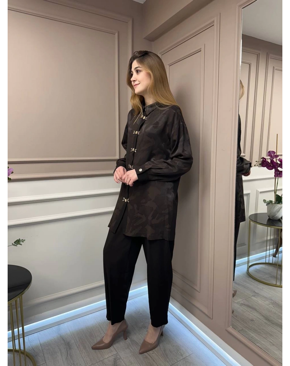 Ghisa 25YGSTKM4817 Kahve İkili Takım