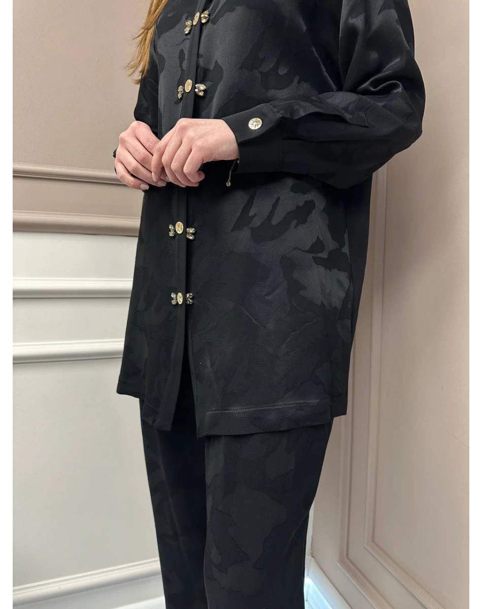 Ghisa 25YGSTKM4817 Siyah İkili Takım