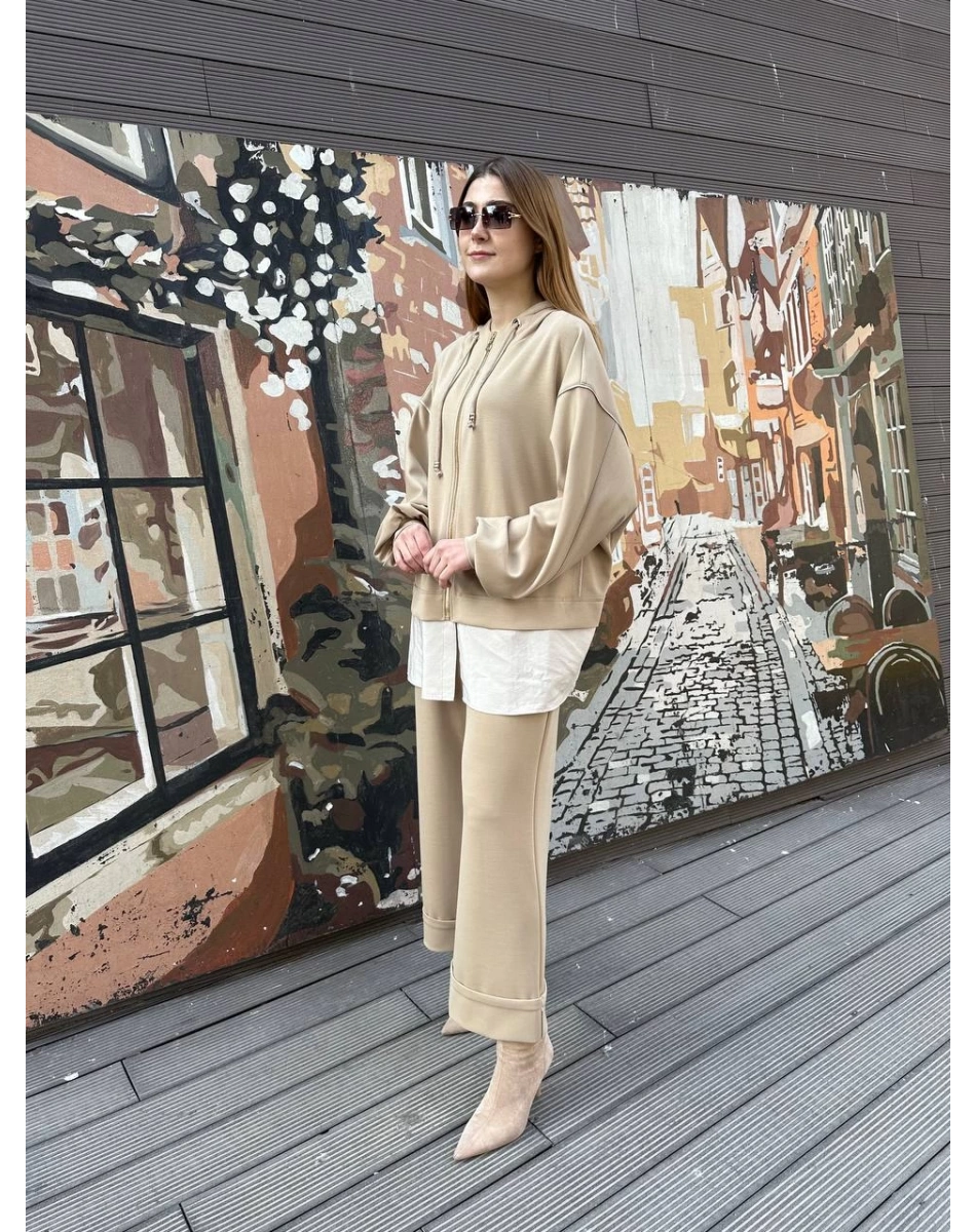 Ghisa 25YGSTKM4837 Bej İkili Takım