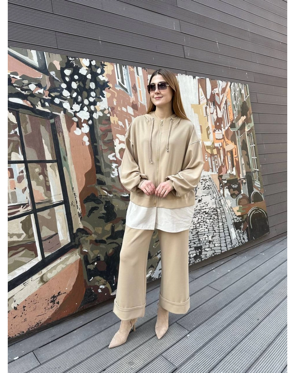 Ghisa 25YGSTKM4837 Bej İkili Takım