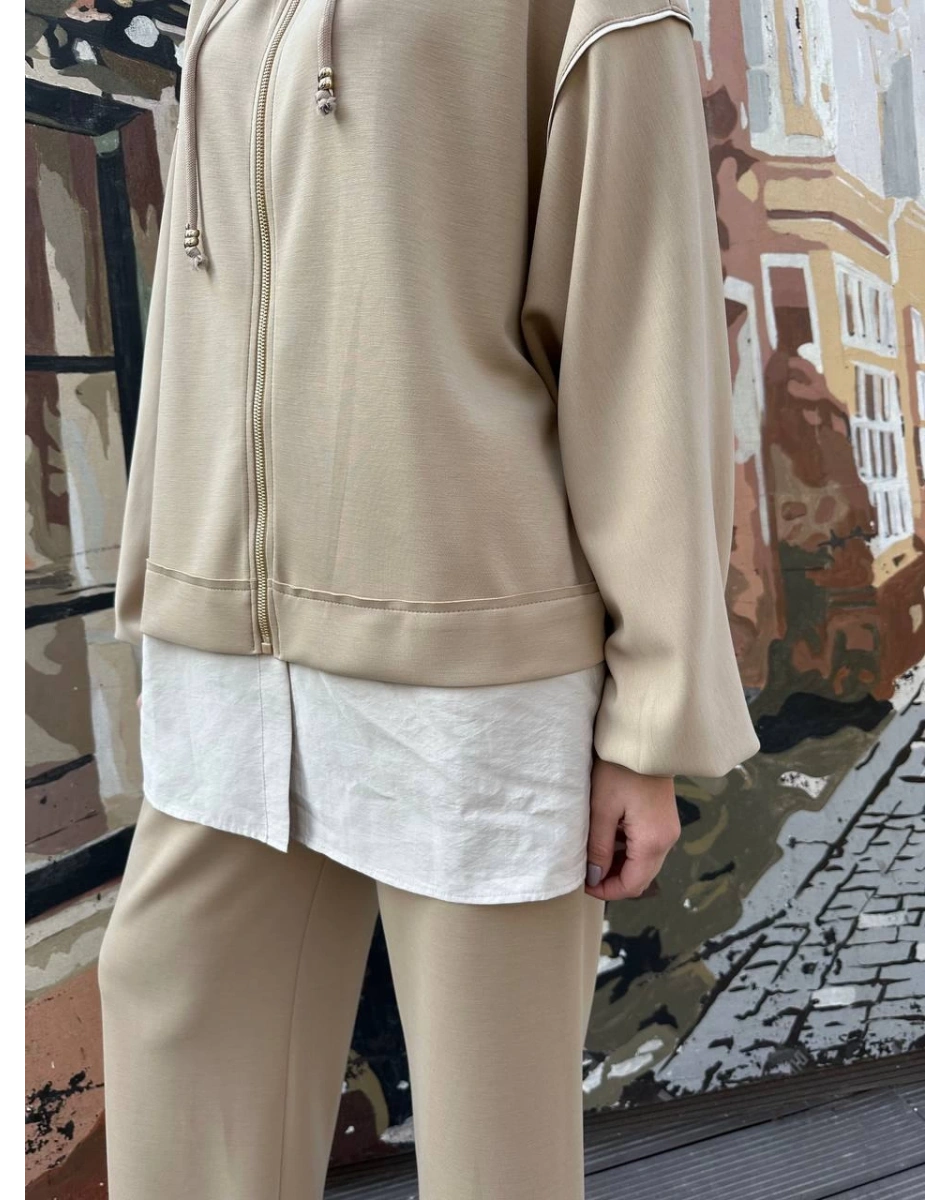 Ghisa 25YGSTKM4837 Bej İkili Takım