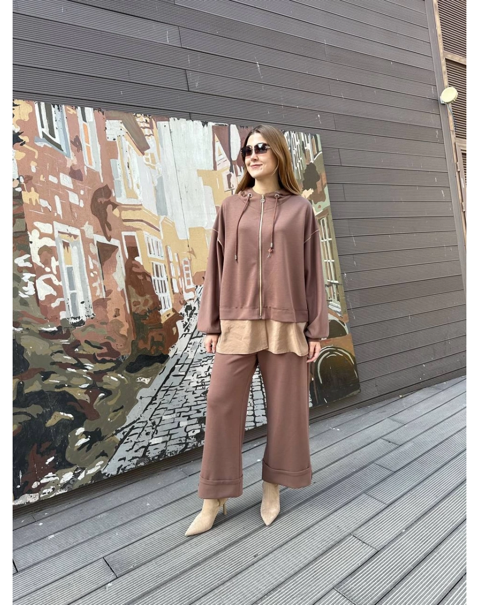 Ghisa 25YGSTKM4837 Kahve İkili Takım