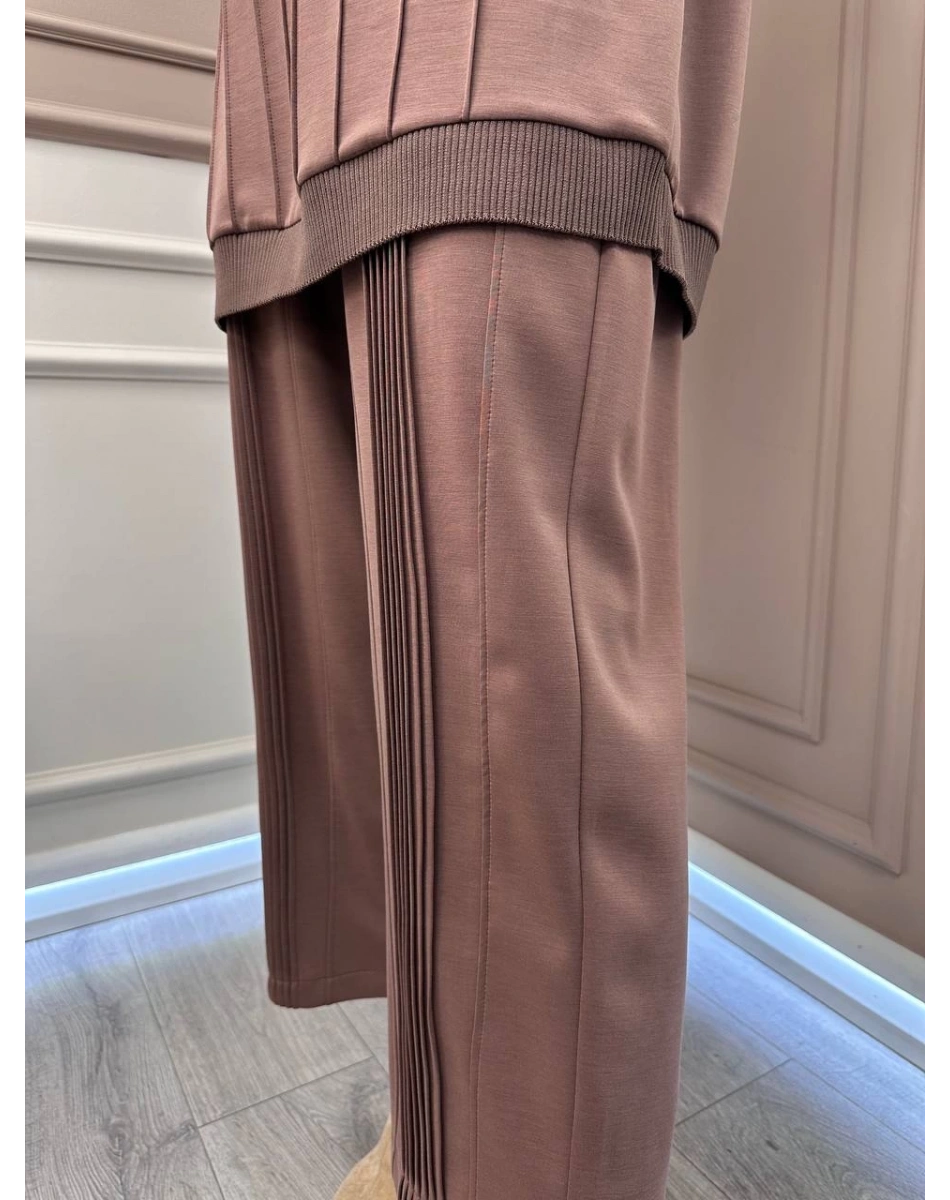 Ghisa 25YGSTKM4845 Kahve Zımba Detaylı Takım