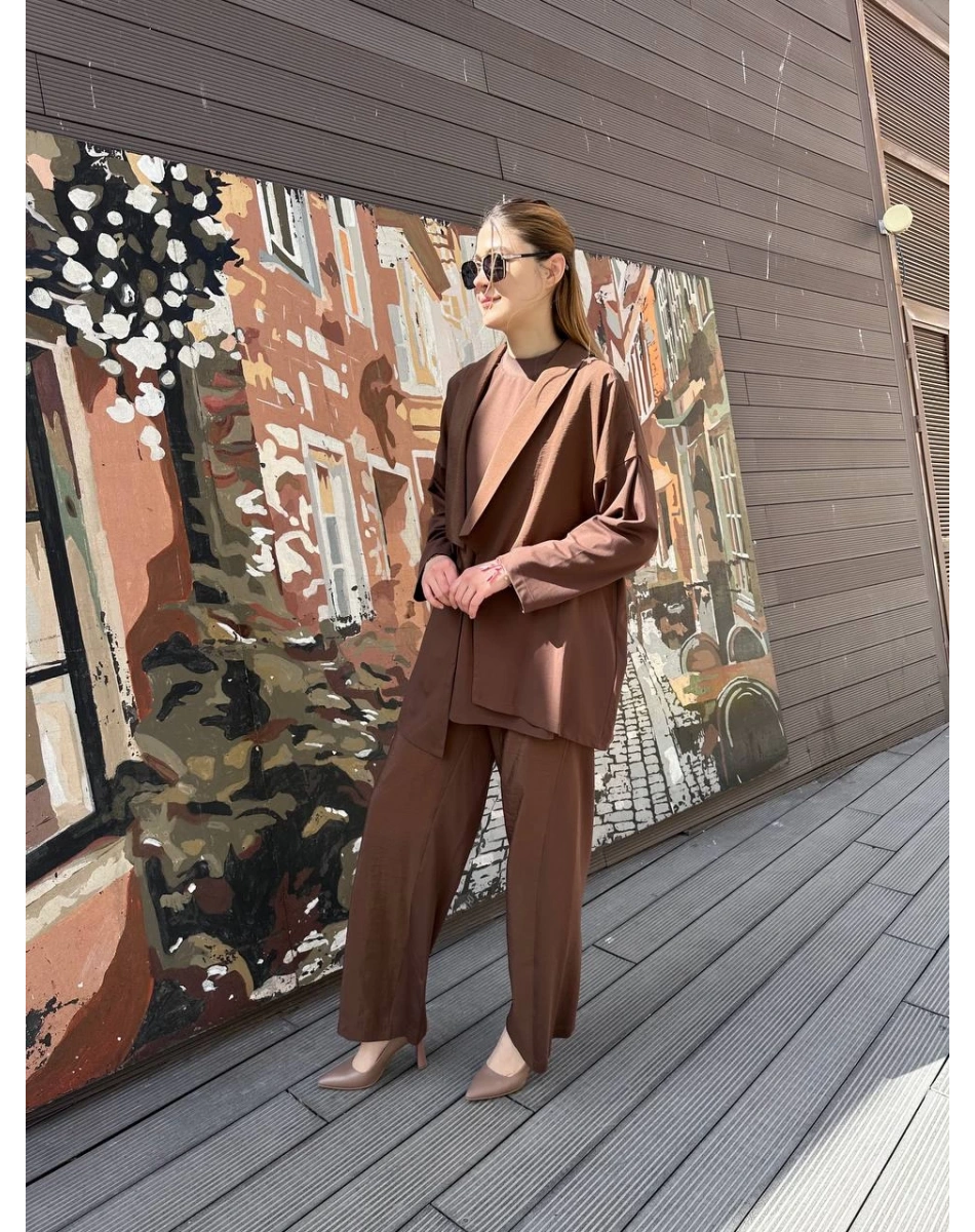 Ghisa 25YGSTKM4867 Kahve İkili Takım