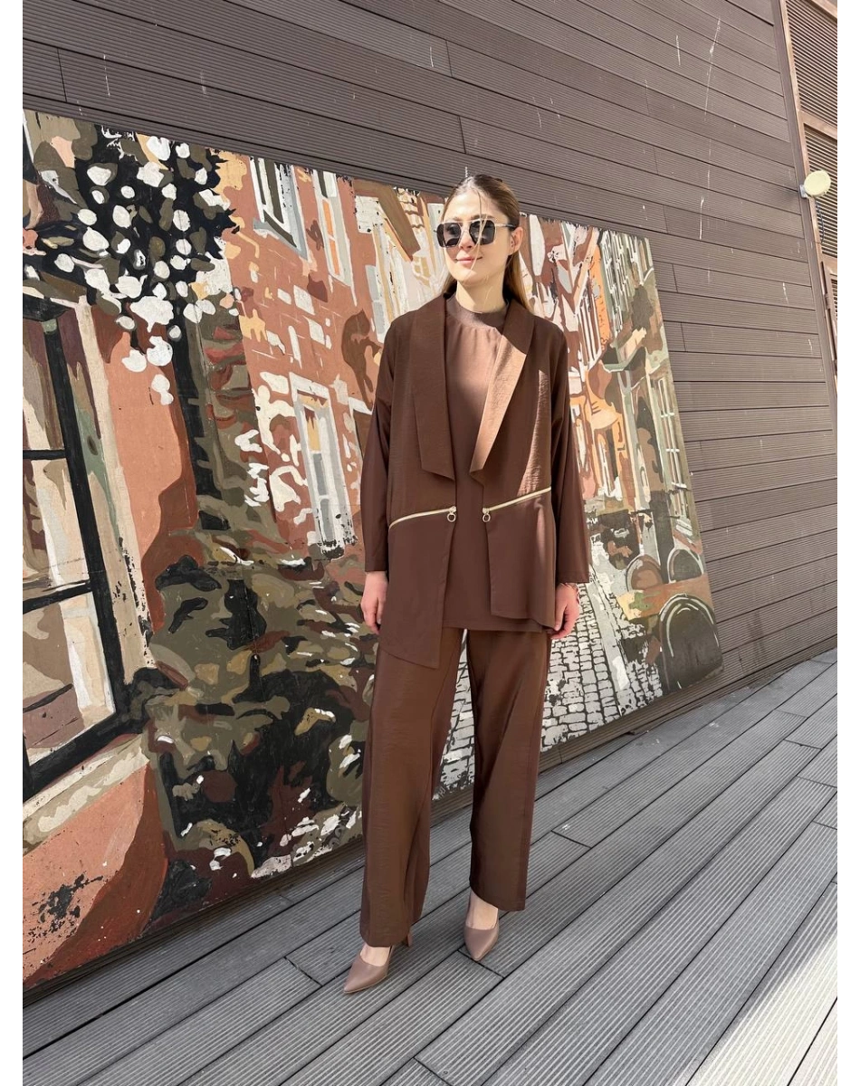 Ghisa 25YGSTKM4867 Kahve İkili Takım