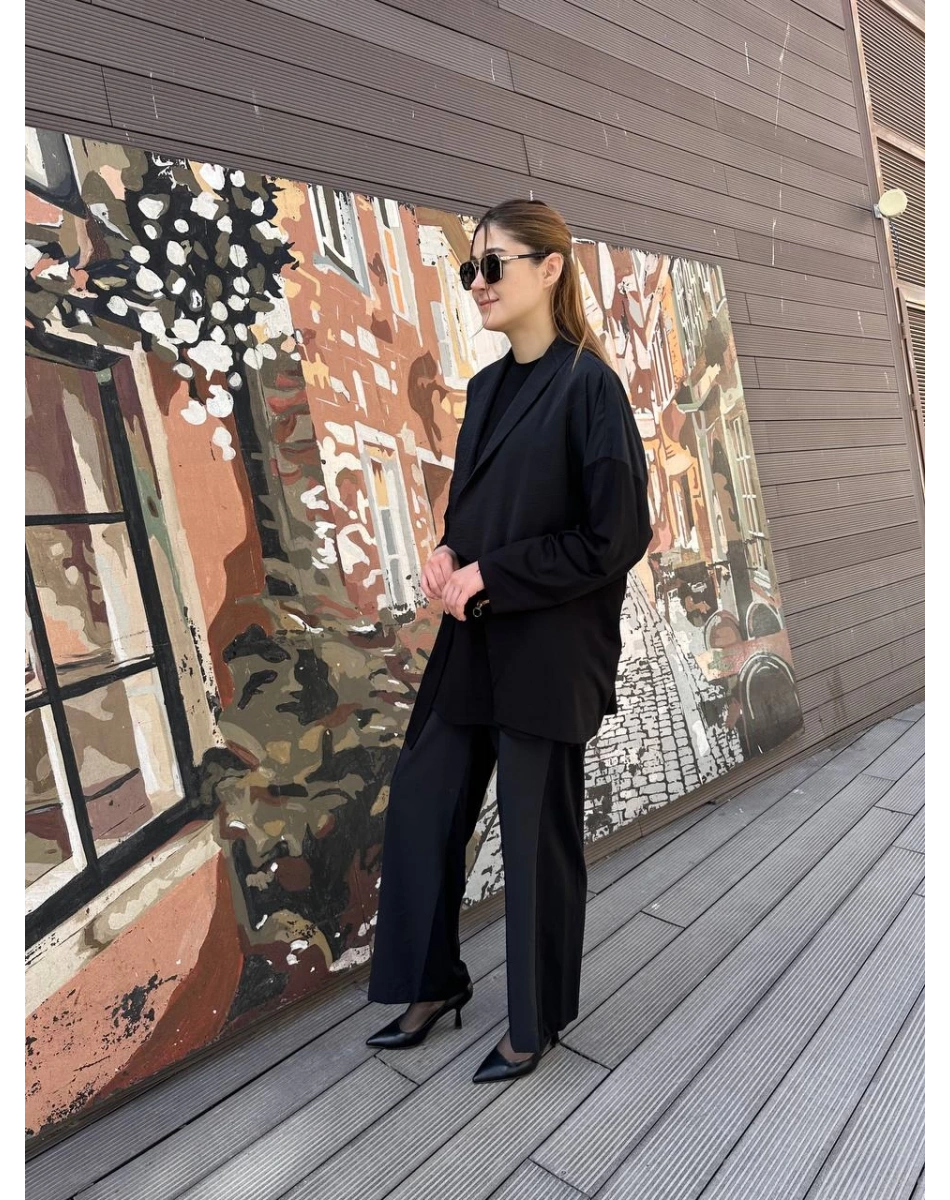 Ghisa 25YGSTKM4867 Siyah İkili Takım