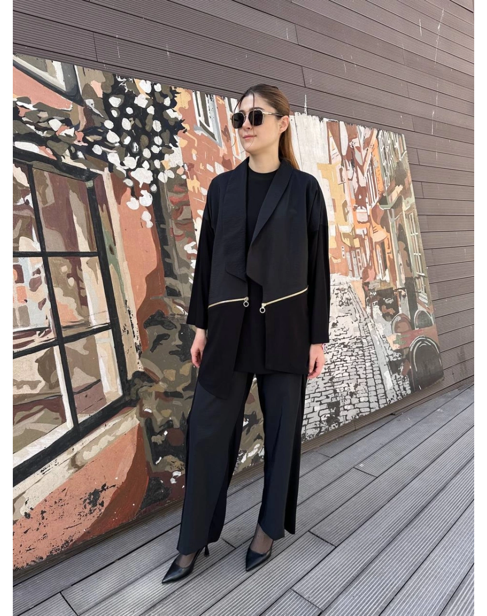 Ghisa 25YGSTKM4867 Siyah İkili Takım