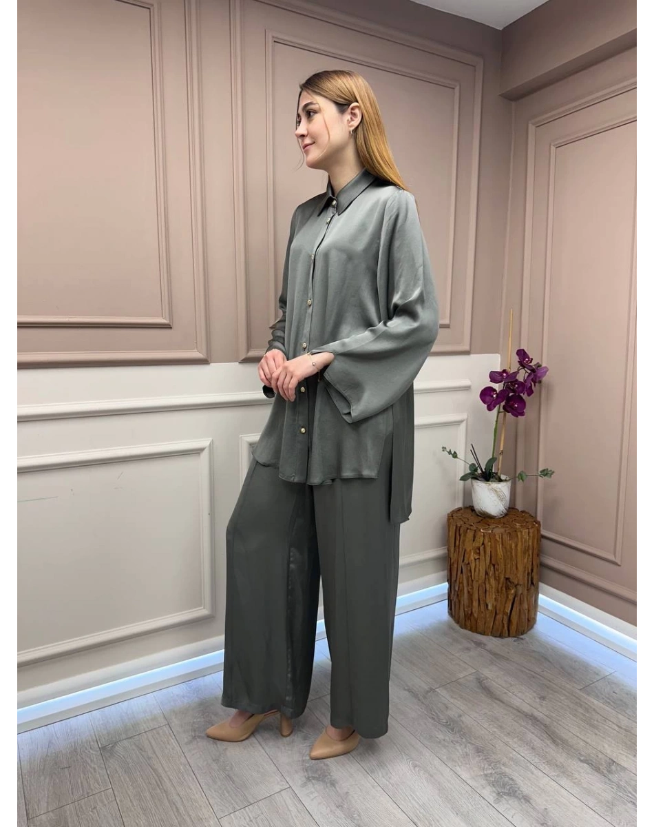 Ghisa 25YGSTKM4885 Haki İkili Takım