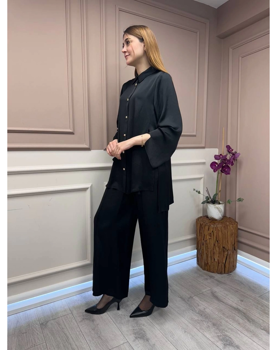 Ghisa 25YGSTKM4885 Siyah İkili Takım