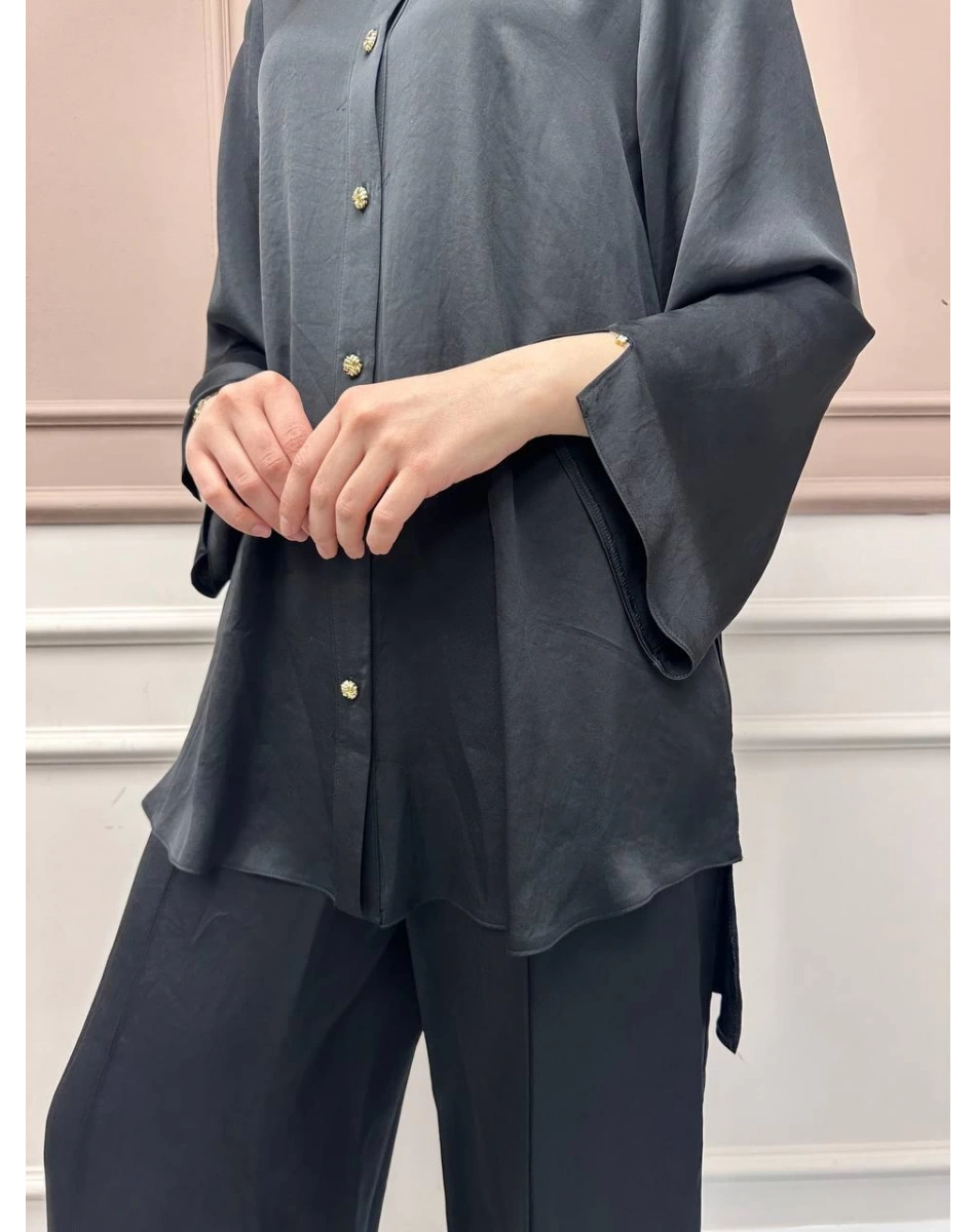 Ghisa 25YGSTKM4885 Siyah İkili Takım