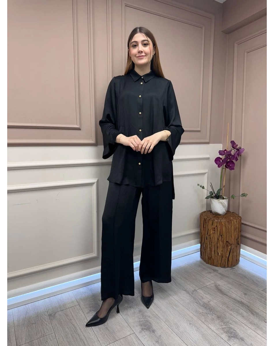 Ghisa 25YGSTKM4885 Siyah İkili Takım