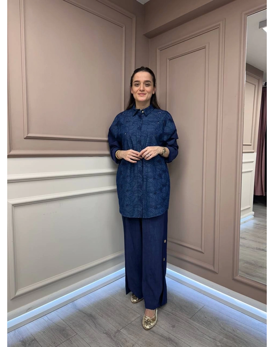 Ghisa 25YGSTKM4928 Lacivert İkili Takım