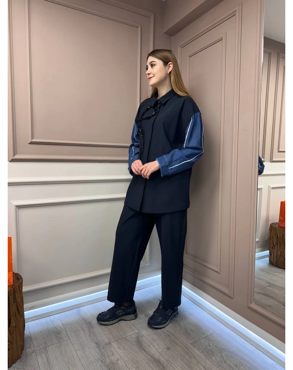 Ghisa 25YGSTKM4943 Lacivert İkili Takım