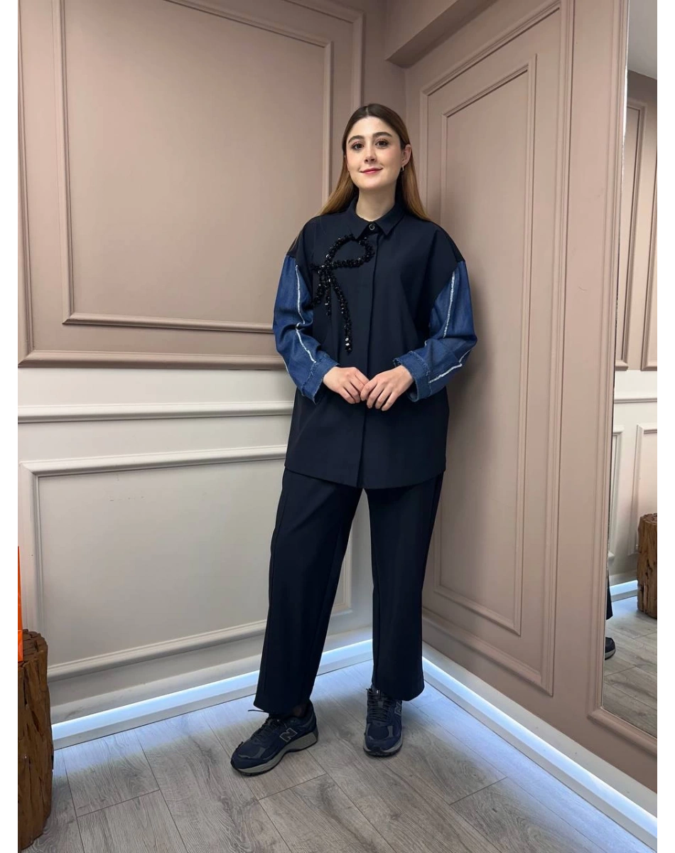 Ghisa 25YGSTKM4943 Lacivert İkili Takım