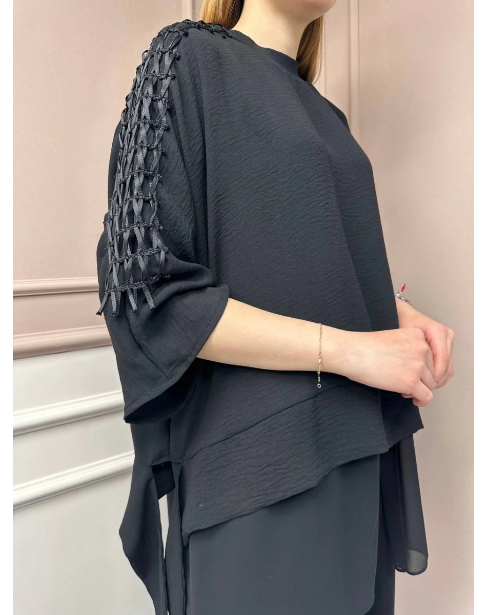 Ghisa 25YGSTKM4970 Siyah İkili Takım