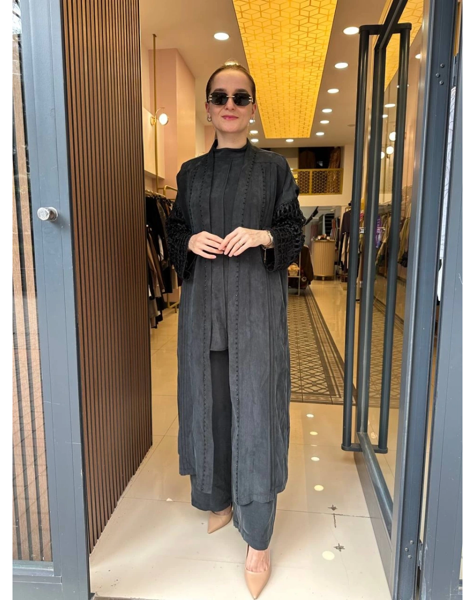 Ghisa 25YGSTKM7329 Siyah Üçlü Takım