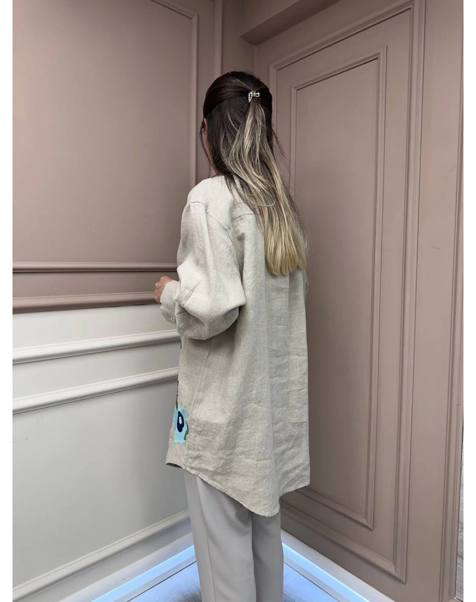 Ghisa 25YGSTNK4036 Taş Nakış Detaylı Tunik