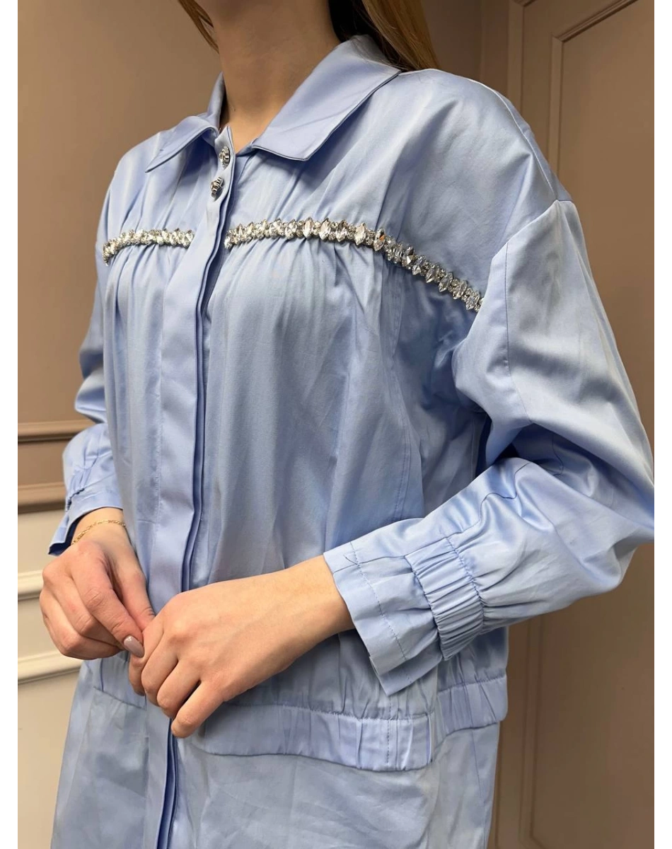 Ghisa 25YGSTNK4864 Mavi Taşlı Tunik