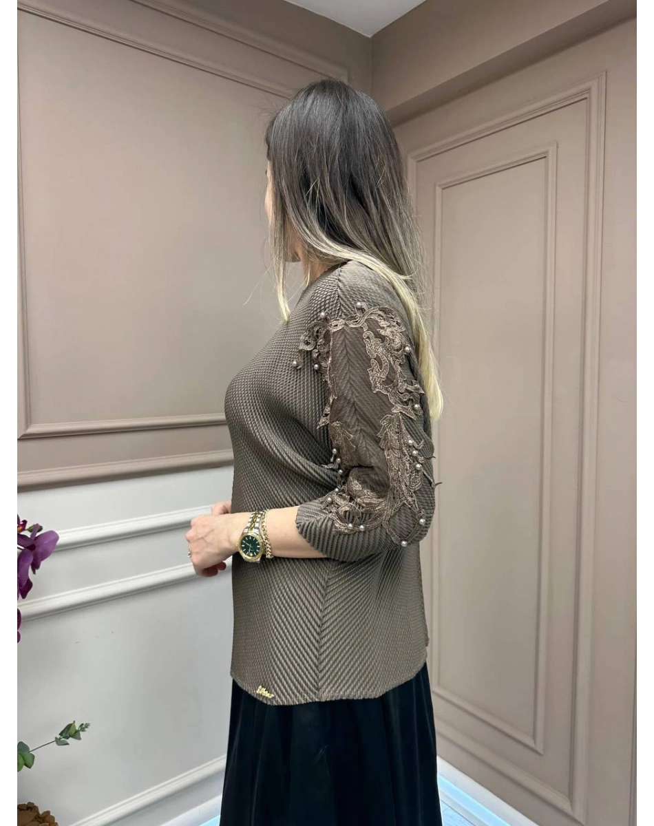 Ghisa 25YGSTNK4899 Vizon Kol Detaylı Tunik