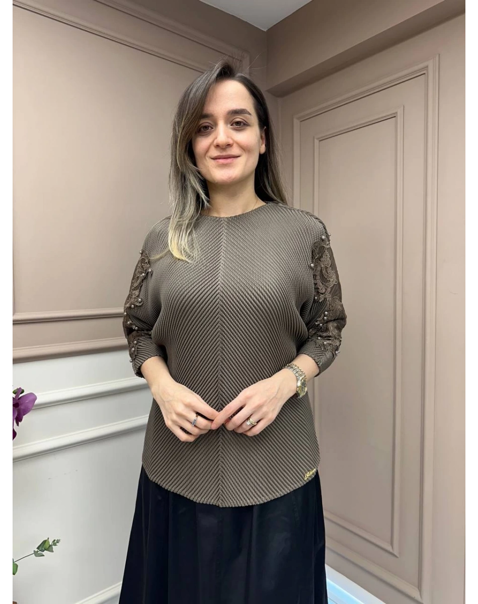 Ghisa 25YGSTNK4899 Vizon Kol Detaylı Tunik