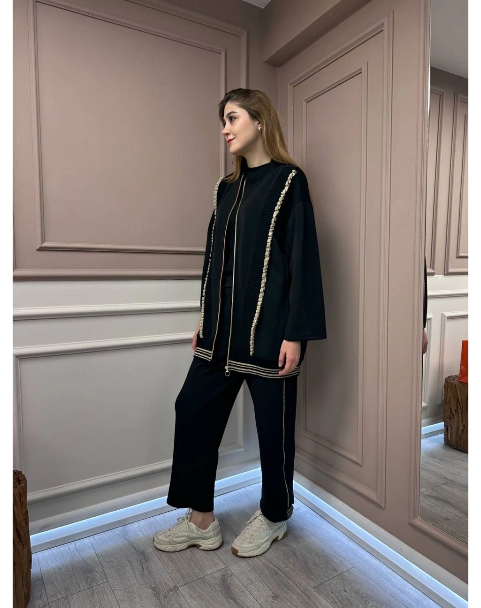 Ghisa 25YGTKM4810 Siyah İkili Takım