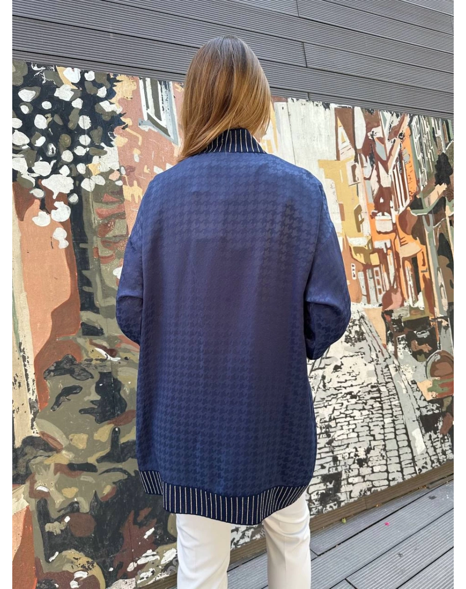 Ghisa 25YÖRHRK3099 Lacivert Önü Düğmeli Hırka