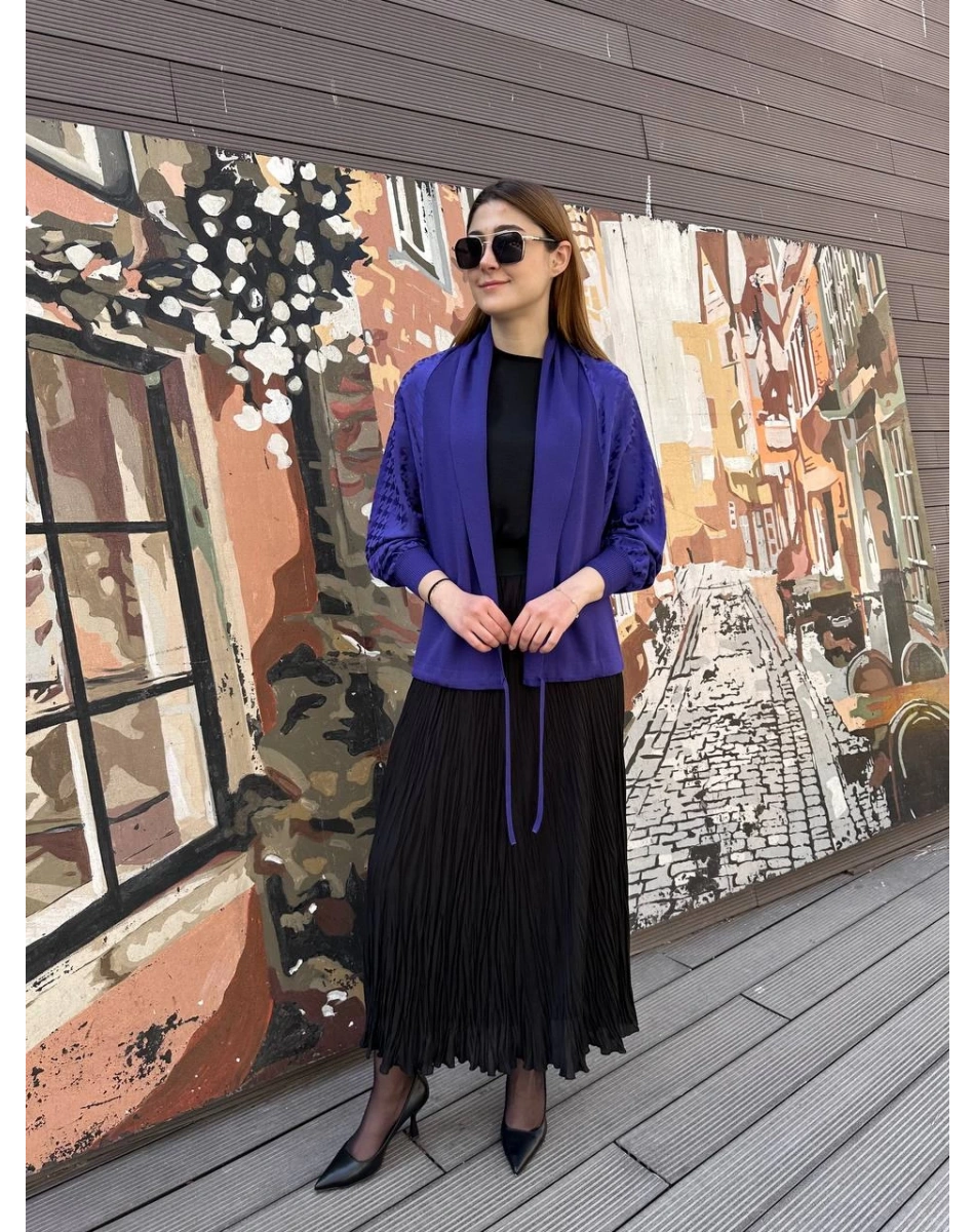 Ghisa 25YÖRHRK3157 Mor Hırka