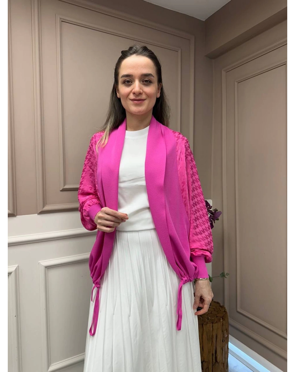 Ghisa 25YÖRHRK3157 Pembe Hırka