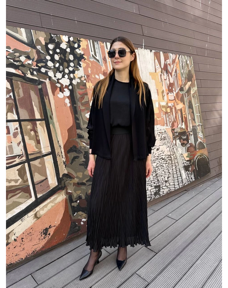 Ghisa 25YÖRHRK3157 Siyah Hırka