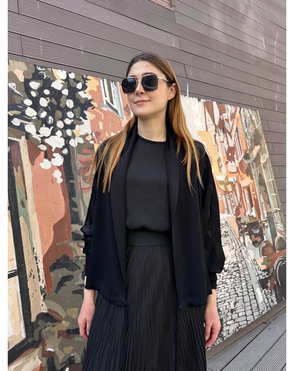 Ghisa 25YÖRHRK3157 Siyah Hırka