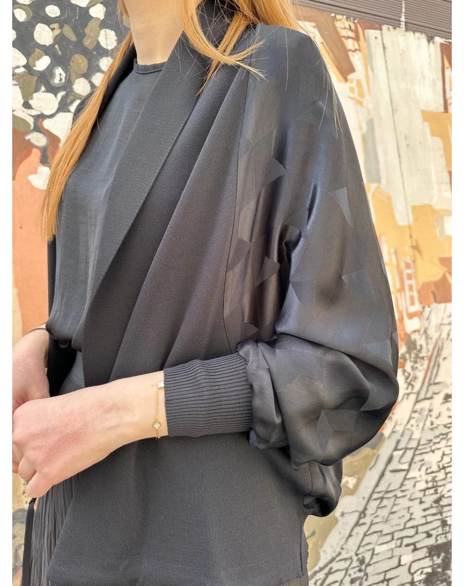 Ghisa 25YÖRHRK3157 Siyah Hırka