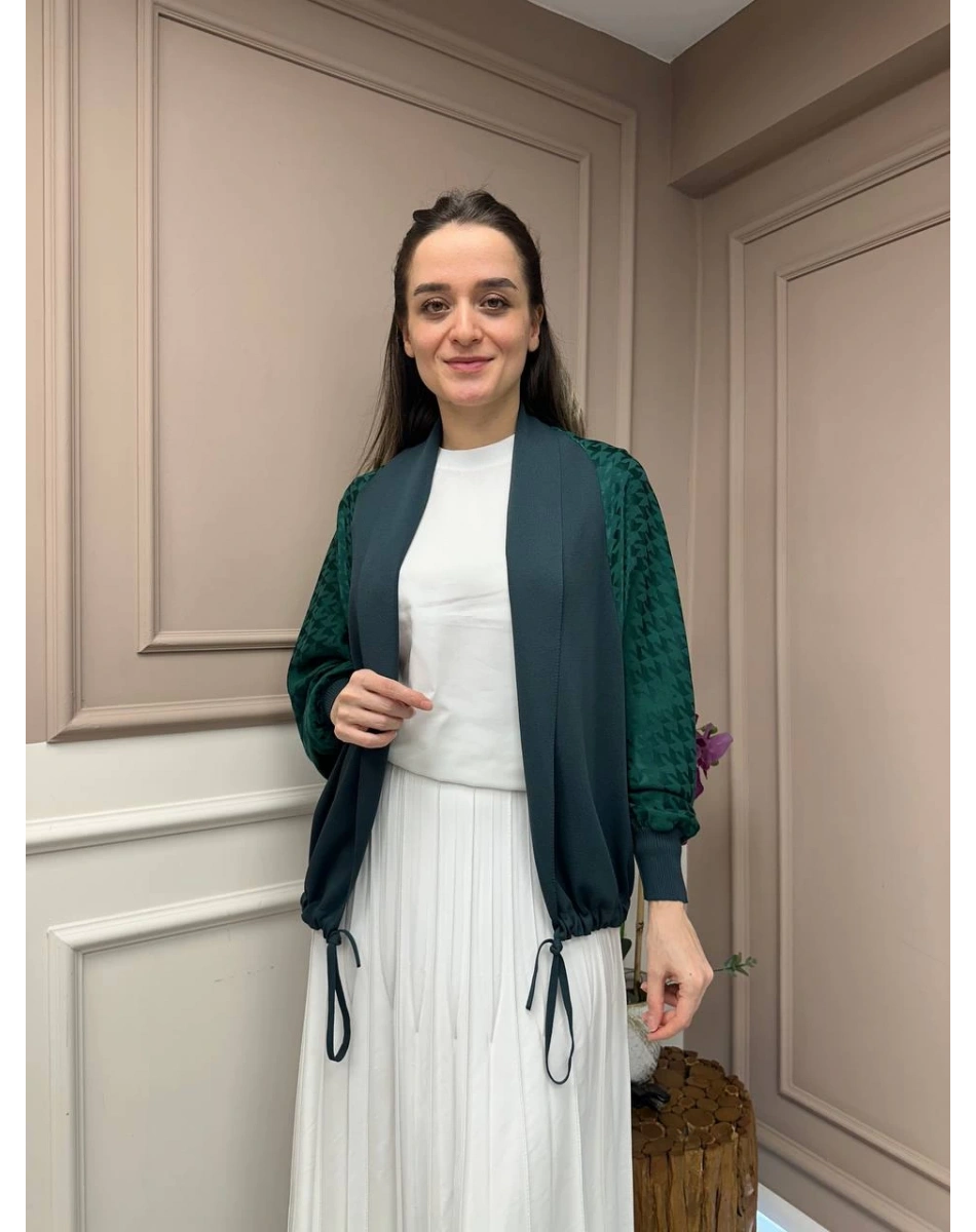 Ghisa 25YÖRHRK3157 Zümrüt Hırka