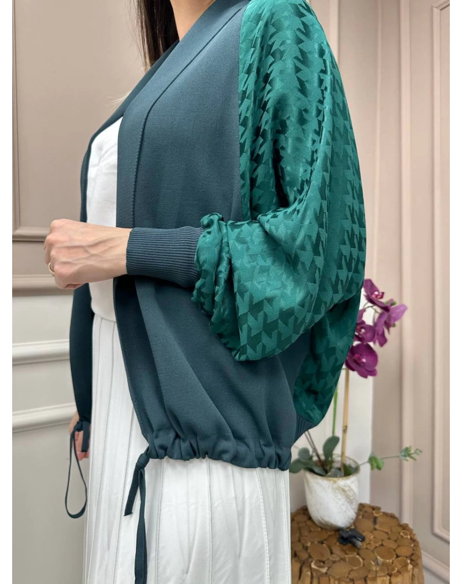 Ghisa 25YÖRHRK3157 Zümrüt Hırka