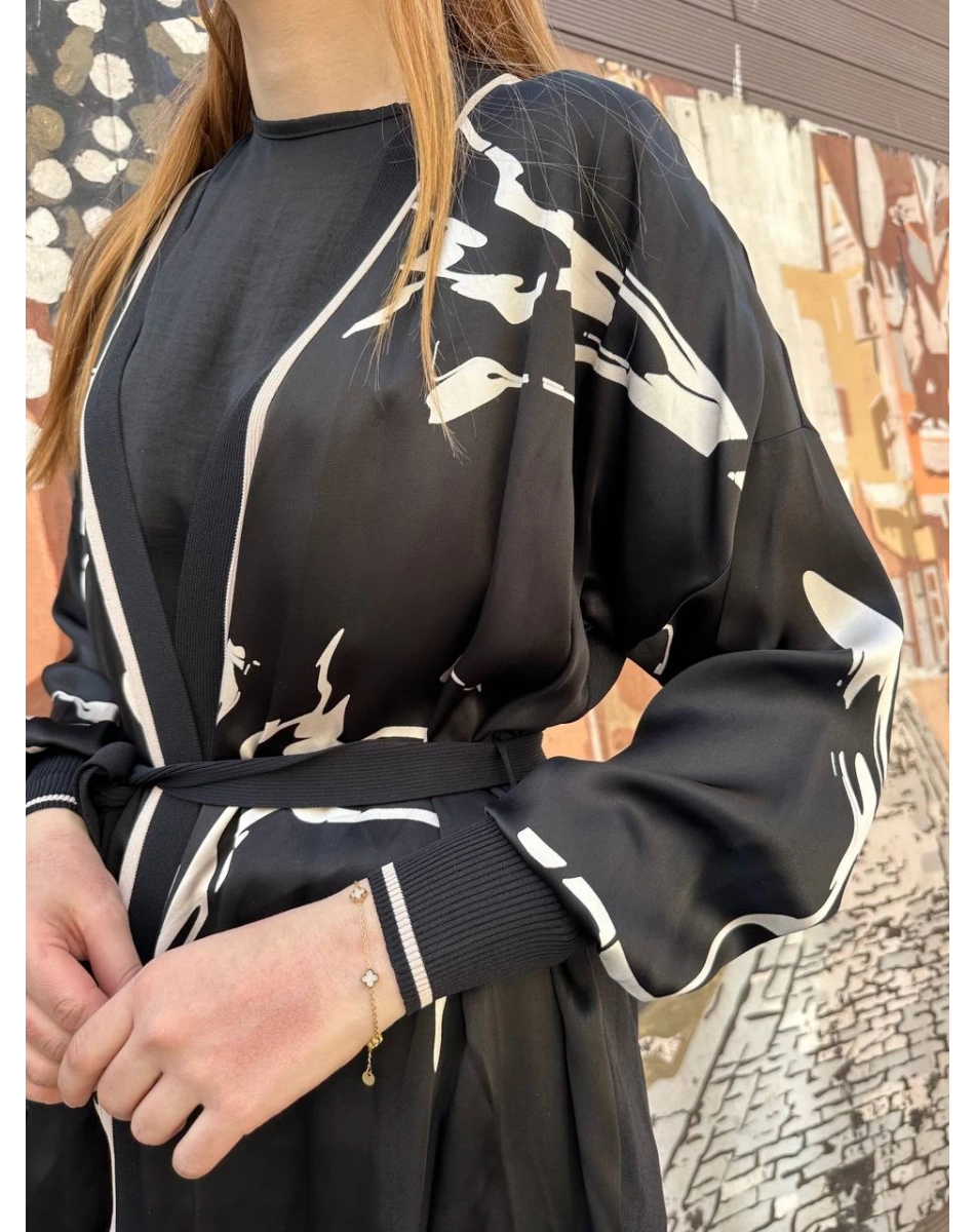 Ghisa 25YÖRHRK3163 Siyah Hırka