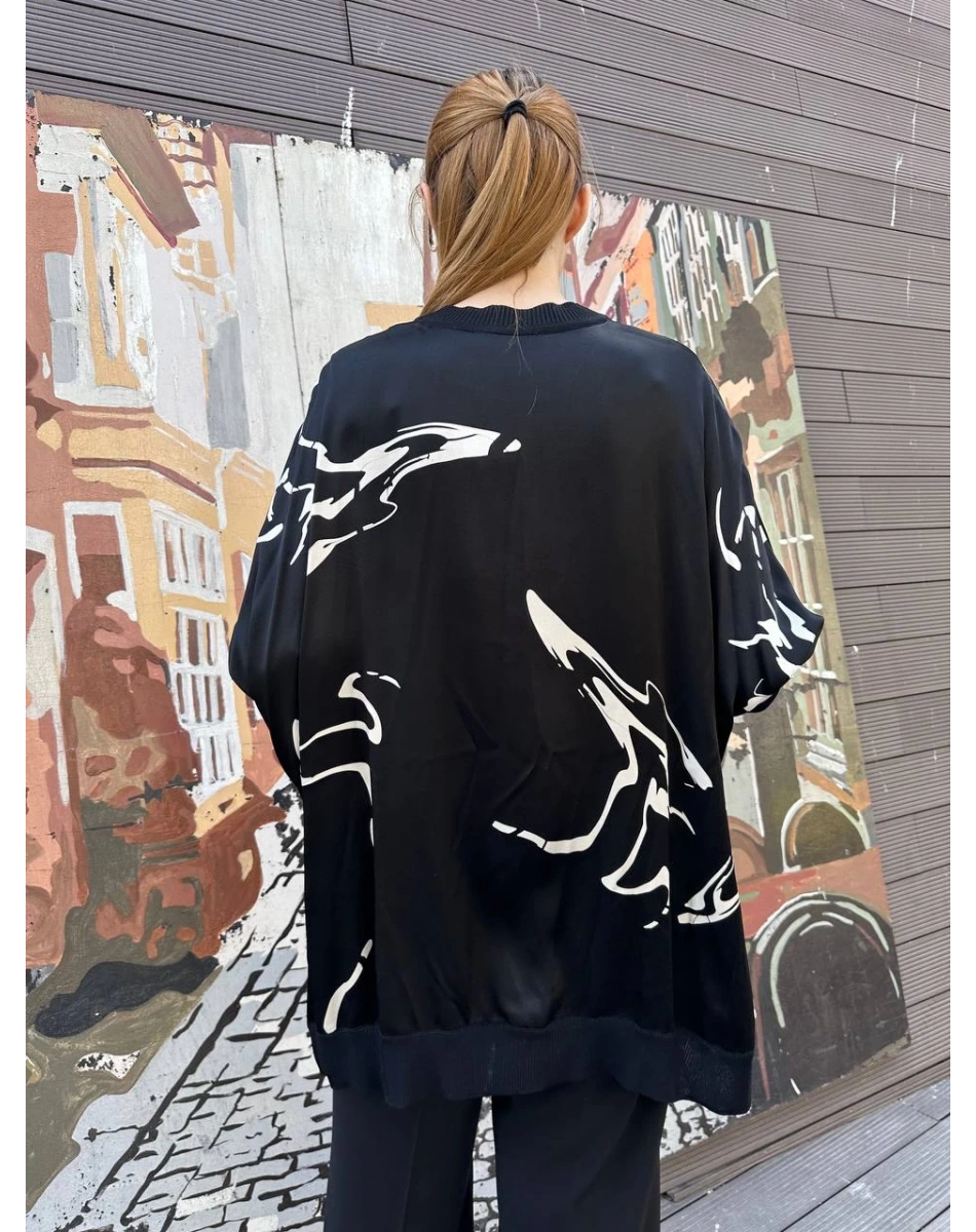 Ghisa 25YÖRTNK4016 Siyah Tunik