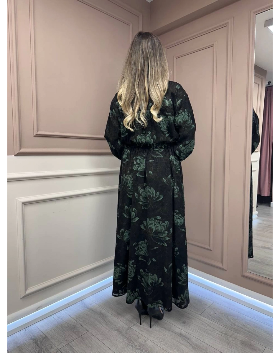 Ghisa 26KGSELB4104 Yeşil Önü Düğmeli Elbise