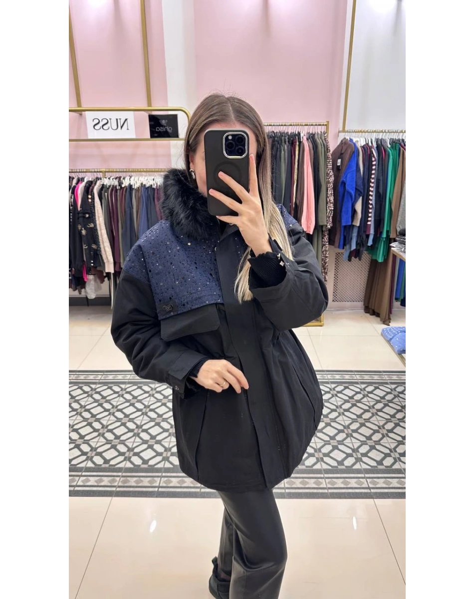 Ghisa 26KGSKBN6542 Siyah Lacivert Kaban