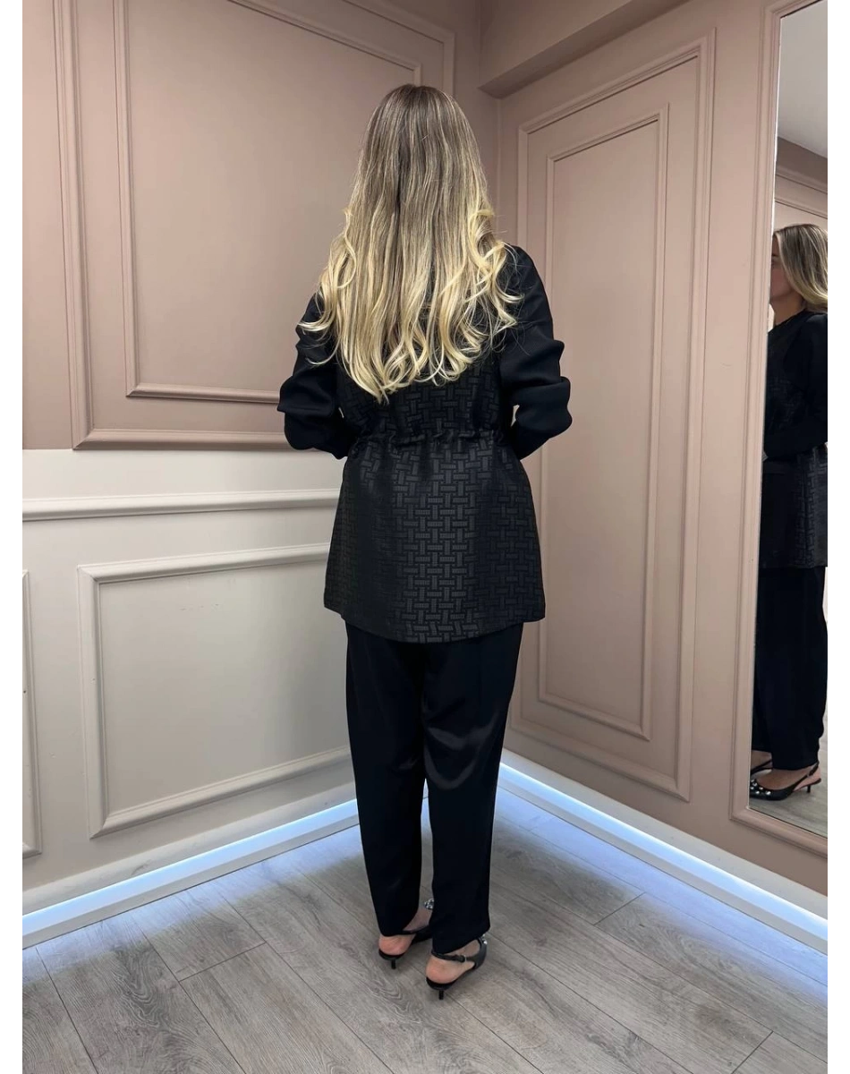 Ghisa 26KGSTKM3199 Siyah Yelekli Takım